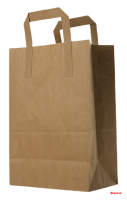 Пакет-сумка крафт 45*35*15  б/п с плоскими ручками