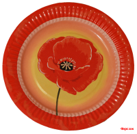 Тарелка 230мм Мак 100 шт. в упак Тарелка 230мм Мак 100 шт. в упак