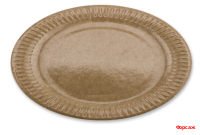 Тарелка d 230 мм ламинированная Крафт 20 шт