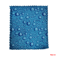 Салфетка Universal (микрофибра+губка) синяя 17*19/400
