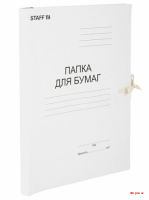 Папка для бумаг с завязками картонная STAFF