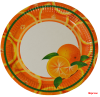 Тарелка 230мм Апельсин 100 шт. в упак Тарелка 230мм Апельсин 100 шт. в упак