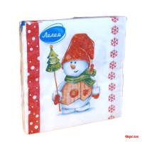 Салфетки Лилия 33х33, 20 шт., 2 сл. 