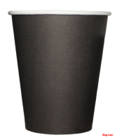 Стакан бумажный для горячих напитков 350 мл, цв. черный 50 шт./20