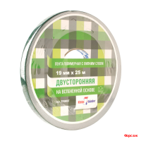 Скотч 2-х сторонний 19 мм*25 м зеркальн на вспен. основе Klebebander/8
