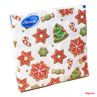 Салфетки Лилия 33х33, 20 шт., 2 сл. 