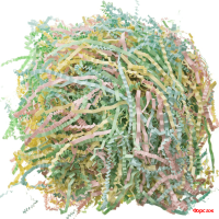 Наполнитель бумажный 50 г, 3 мм, микс (желтый, розовый фламинго, зеленый, светло-голубой)