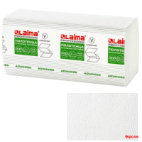 Полотенца листовые бумажные 2-слойные Lime в пачке V-укл. белые 22*23см. (1уп./200л.) /20 Полотенца листовые бумажные 2-слойные Lime в пачке V-укл. белые 22*23см. (1уп./200л.) /20