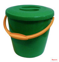 Ведро 10 л пищевое цветное мерное с крышкой