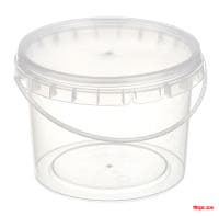 Ведро кругл 2,2л. прозр.с прозр. крыш.