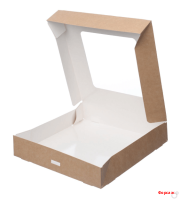 Упаковка 200х200х40 на 1500 мл с прозрачным окном