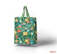 Пакет подарочный бумажный Новогодний 30*40*12/10