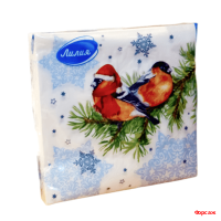 Салфетки Лилия 33х33, 20 шт., 2 сл. 