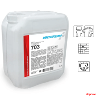 ИНТЕРХИМ 703, 5л. Ср-во регулярной очистки поверх. в санитарных помещениях, с защитным эффектом/