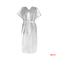 Халат-кимоно без рукавов белый длина 105см КОМПЛЕКТ 10 шт., спанбонд 30 г/м2