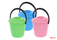 Ведро 5 л  с крышкой цветное