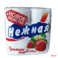 Т/бумага НЕЖНАЯ АРОМА 2 х-сл. Клубника  4шт. в уп./12 в