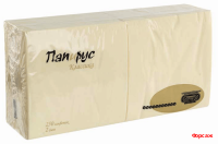 Салфетки «Папирус Люкс» двухслойные 33х33 см шампань 250 шт