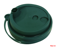 Крышка 80 мм с клапаном Зелёная