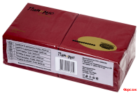 Салфетки «Папирус Люкс» двухслойные 24х24 см бордо 200 шт