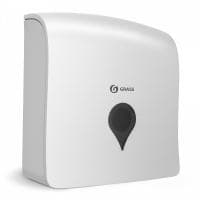 Диспенсер ручной для бумажных полотенец белый