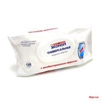 Салфетки влажные Эконом smart антибактериальные 120 шт. с клапаном/16