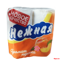 Т/бумага НЕЖНАЯ АРОМА 2 х-сл. Персик  4шт. в уп./12 в кор.