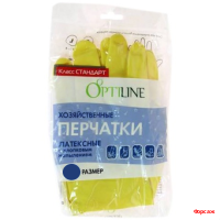Перчатки хоз. латексные  OPTILINE