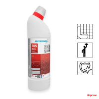 ИНТЕРХИМ 705 PLUS, 0,75л. Усиленный гель для глубокой кислотной очистки, с защитным эффектом/