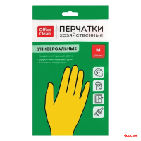 Перчатки хоз. латексные Офис Клин Универсал М 12/240