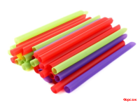 Соломка 0,5*14см мини цветн. 400шт Россия