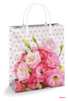 Пакет 27х23, 150 мкм, из мягкого пластика Розовый букет/20