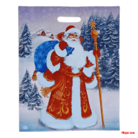 Пакет с вырубной ручкой 47,5х39, 60 мкм Желанный гость/500 Пакет с вырубной ручкой 47,5х39, 60 мкм Желанный гость/500