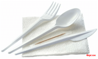 Набор №5 вилка, ложка, нож, салф.,зубочистка 1/300 Набор №5 вилка, ложка, нож, салф.,зубочистка 1/300