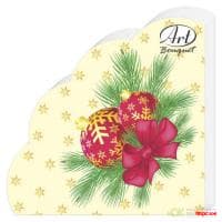 Новогодние шары 3-сл.12л. Салфетки Art Bouquet Rondo /15