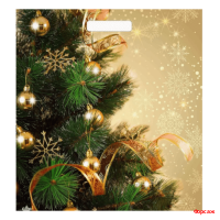 Пакет с вырубной ручкой 45х38, 60 мкм Золотое настроение/50/500 Пакет с вырубной ручкой 45х38, 60 мкм Золотое настроение/50/500