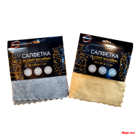 Салфетка из микрофибры 30х30 см 1 шт. PLUSHY/20