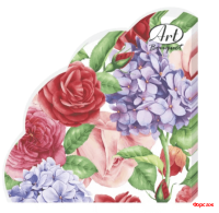 Прекрасные цветы 3-сл.12л. Салфетки Art Bouquet Rondo /15