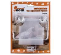 Держатель для туалетной бумаги B0926 (хром.металл, пластик, креплениешуруп)