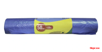 Мешки для мусора 70х110см 120л Дед синие  50шт