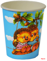 Стакан 200-250мл Ежики  50 шт. в упак