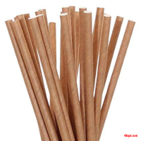 Бумажные трубочки 6*197 100шт крафт/25 Бумажные трубочки 6*197 100шт крафт/25