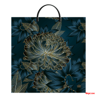 Пакет 35х36 с пласт. р. Золотой цветок 10/100