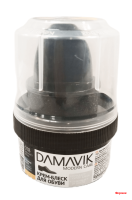 Дамавик крем-блеск для обуви пл. банка с губкой чёрный 50 мл