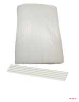 Соломка  MILK 0,8*24  250 шт. прямые белые /23