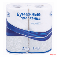 Полотенца рулонные ОфисКлин Премиум 3 х-сл. 11м. 2 шт. (12/кор.)