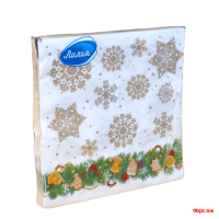 Салфетки Лилия 33х33, 20 шт., 2 сл. 