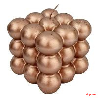 Свеча Неокуб нежно-розовая