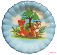 Тарелка d 180 мм картон в ассортименте 20 шт. Тарелка d 180 мм картон в ассортименте 20 шт.