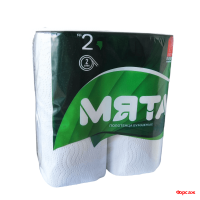 Полотенца рулонные Мята 2-слойные (2рул.) Полотенца рулонные Мята 2-слойные (2рул.)